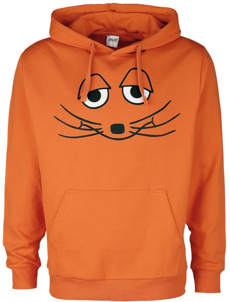 Sweat-shirt à capuche de Die Sendung mit der Maus - La Souris - S à 5XL - pour Homme - orange