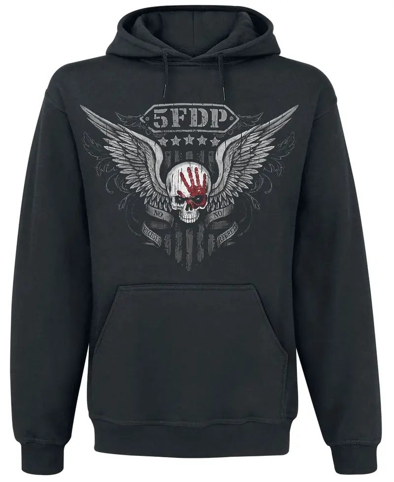 Sweat-shirt à capuche de Five Finger Death Punch - No Regrets - S à XXL - pour Homme - noir