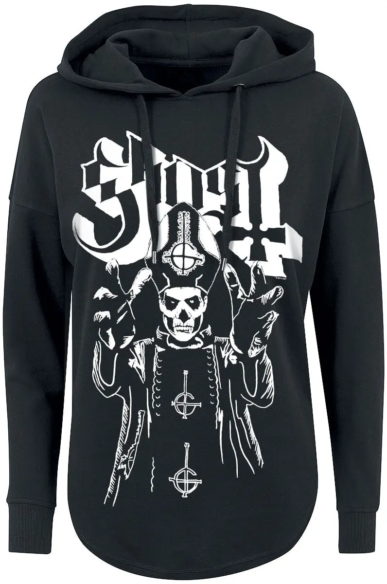 Sweat-shirt à capuche de Ghost - Colère Du Pape - S à XL - pour Femme - noir