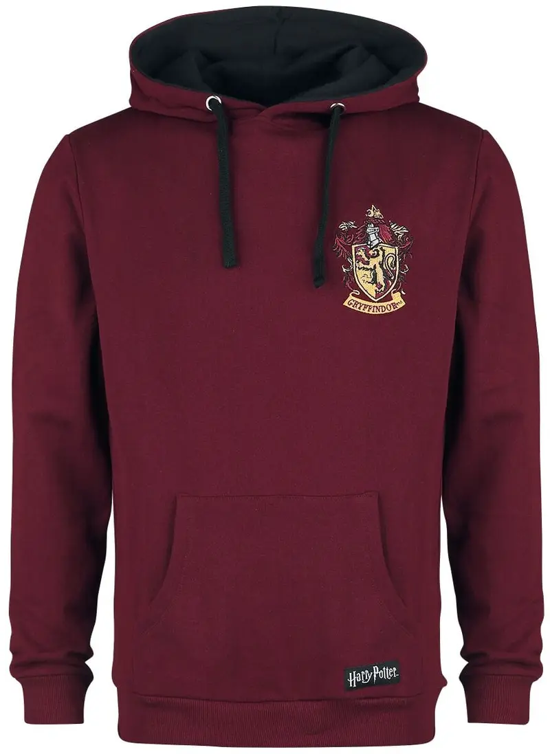 Sweat-shirt à capuche de Harry Potter - Gryffondor - S à XXL - pour Homme - bordeaux