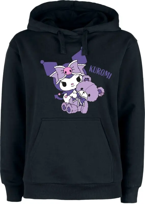 Sweat-shirt à capuche de Hello Kitty - Hello Kitty and Friends - Kuromi - S à XXL - pour Femme - noir