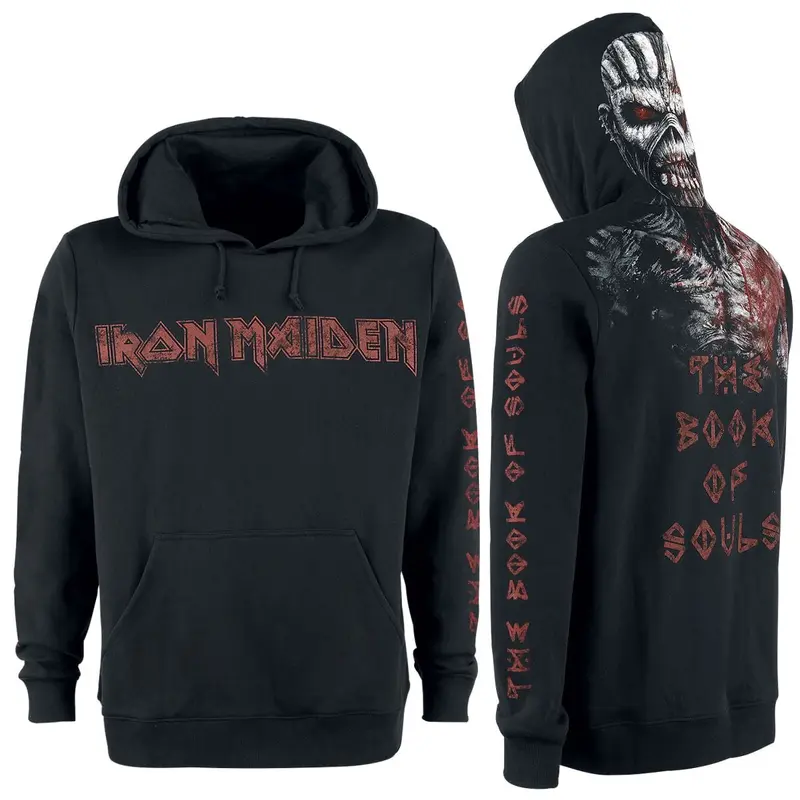 Sweat-shirt à capuche  de Iron Maiden - The Book Of Souls Eddie - M à XXL - pour Homme - noir