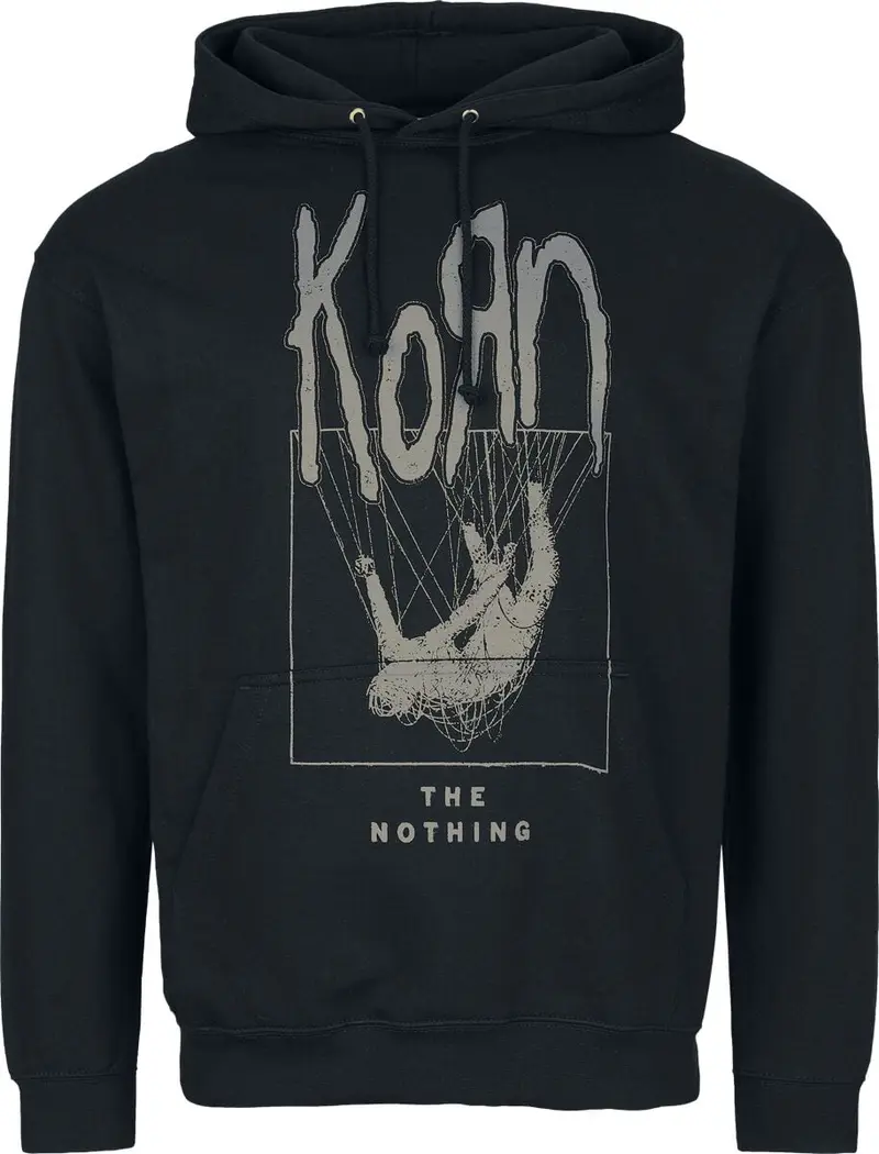 Sweat-shirt à capuche de Korn - The nothing - S à XXL - pour Homme - noir