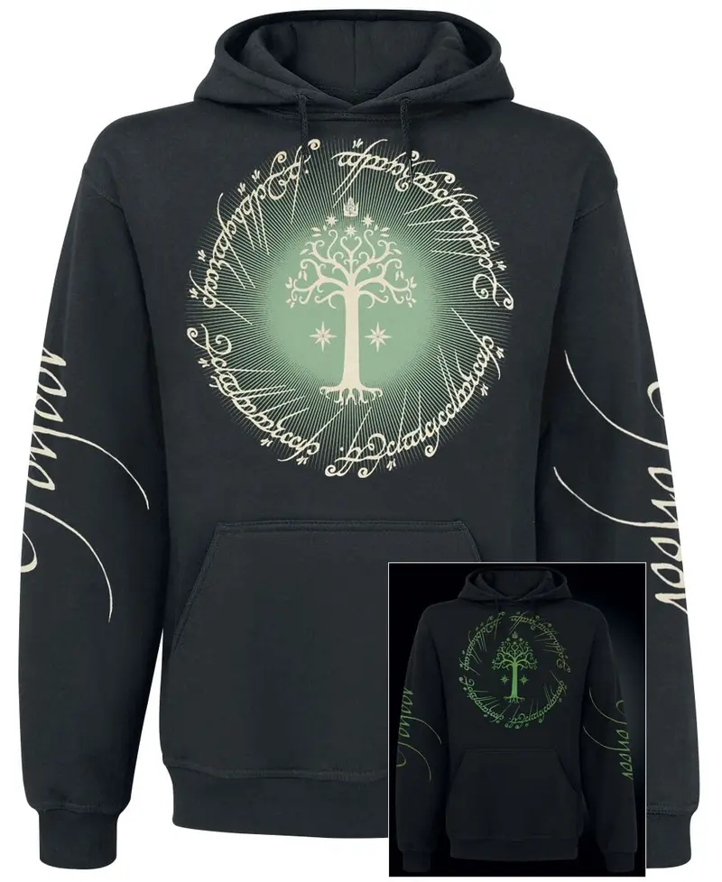 Sweat-shirt à capuche de Le Seigneur Des Anneaux - Gondor - S à XXL - pour Homme - noir