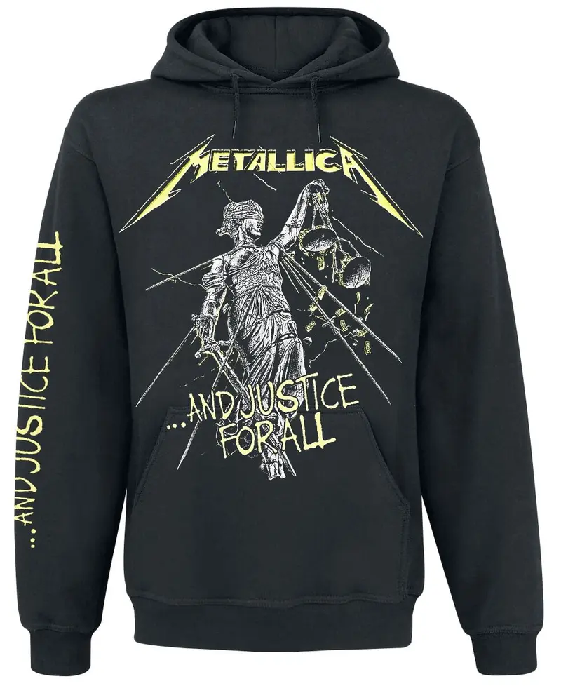 Sweat-shirt à capuche de Metallica - ... And Justice For All - S à 5XL - pour Homme - noir