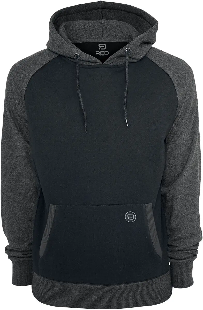 Sweat-shirt à capuche de RED by EMP - Sweat À Capuche Raglan - S à 5XL - pour Homme - noir/anthracite