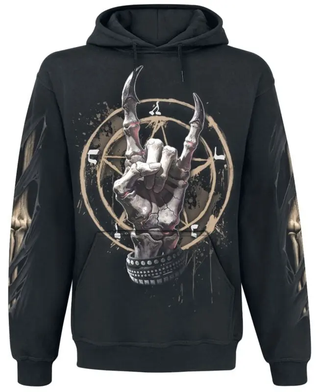 Sweat-shirt à capuche de Spiral - Pure Metal - S à 4XL - pour Homme - noir