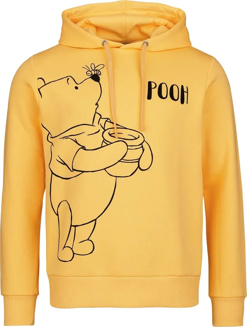 Sweat-shirt à capuche Disney de Winnie L'Ourson - Winnie L'Ourson - Miel - S à XL - pour Homme - jaune