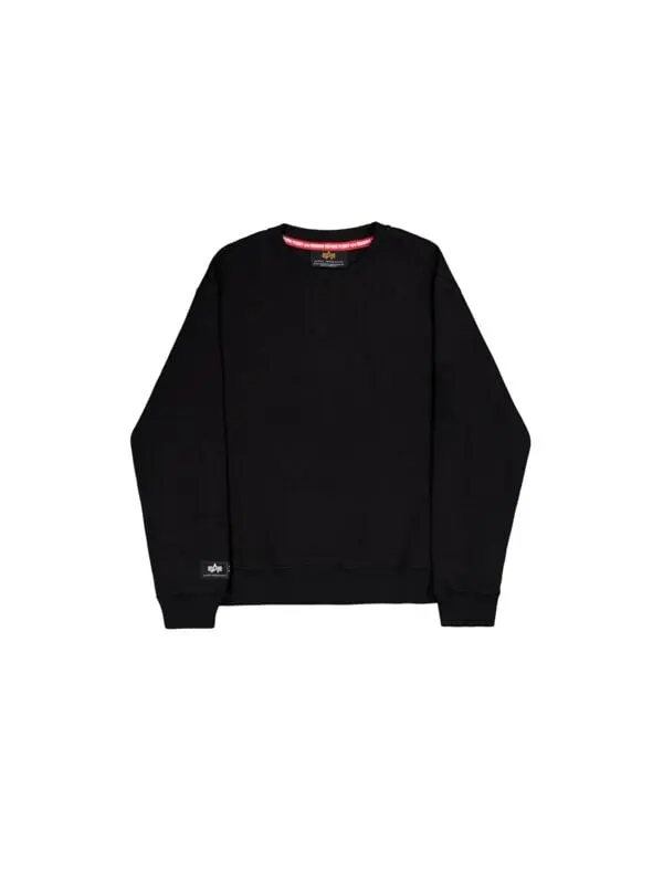 Sweat-shirt de Alpha Industries - Label Sweatshirt Backprint - S à 3XL - pour Homme - noir