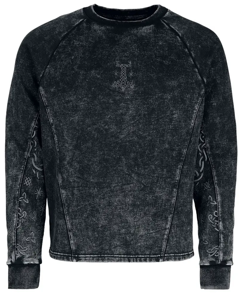 Sweat-shirt de Black Premium by EMP - Celtic fine lines - S à XXL - pour Homme - noir