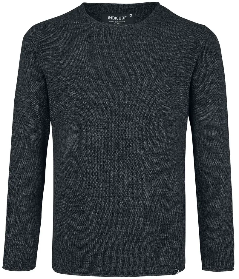 Sweat-shirt de Indicode - Kristian - XL à XXL - pour Homme - noir