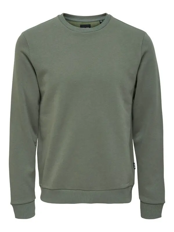 Sweat-shirt de ONLY and SONS - ONSCERES CREW NECK NOOS - S à XXL - pour Homme - vert