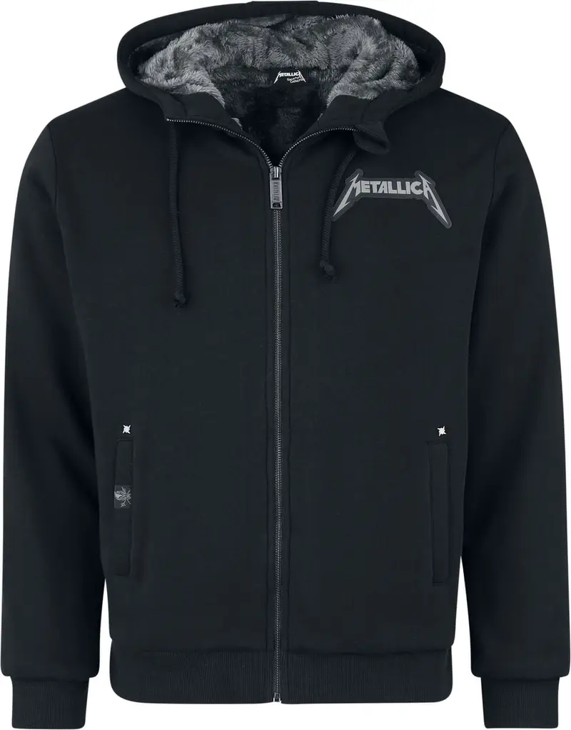 Sweat-shirt zippé à capuche de Metallica - EMP Signature Collection - M à 3XL - pour Homme - noir