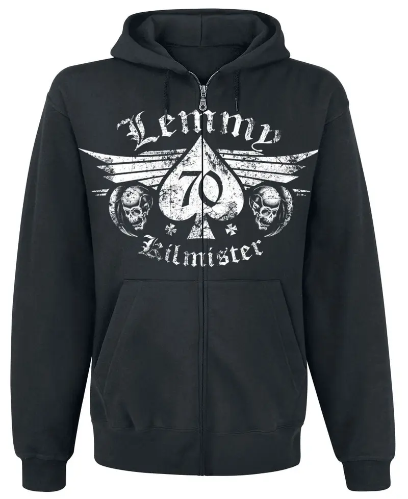 Sweat-shirt zippé à capuche de Motörhead - Lemmy - Forever - S à XXL - pour Homme - noir