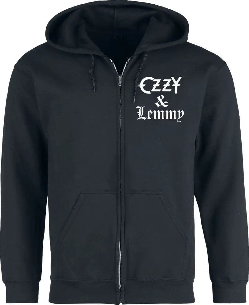 Sweat-shirt zippé à capuche de Ozzy Osbourne - Hellraiser Ozzy & Lemmy - S à 5XL - pour Homme - noir