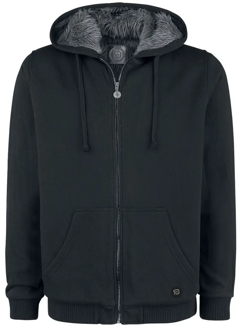 Sweat-shirt zippé à capuche de RED by EMP - Is It Over Yet - M à 5XL - pour Homme - noir/bleu