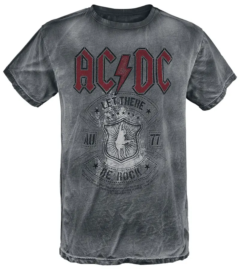 T-Shirt Manches courtes de AC/DC - Let there be Rock - S à 4XL - pour Homme - gris