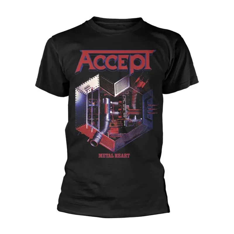 T-Shirt Manches courtes de Accept - Metal Heart - S à 3XL - pour Homme - noir