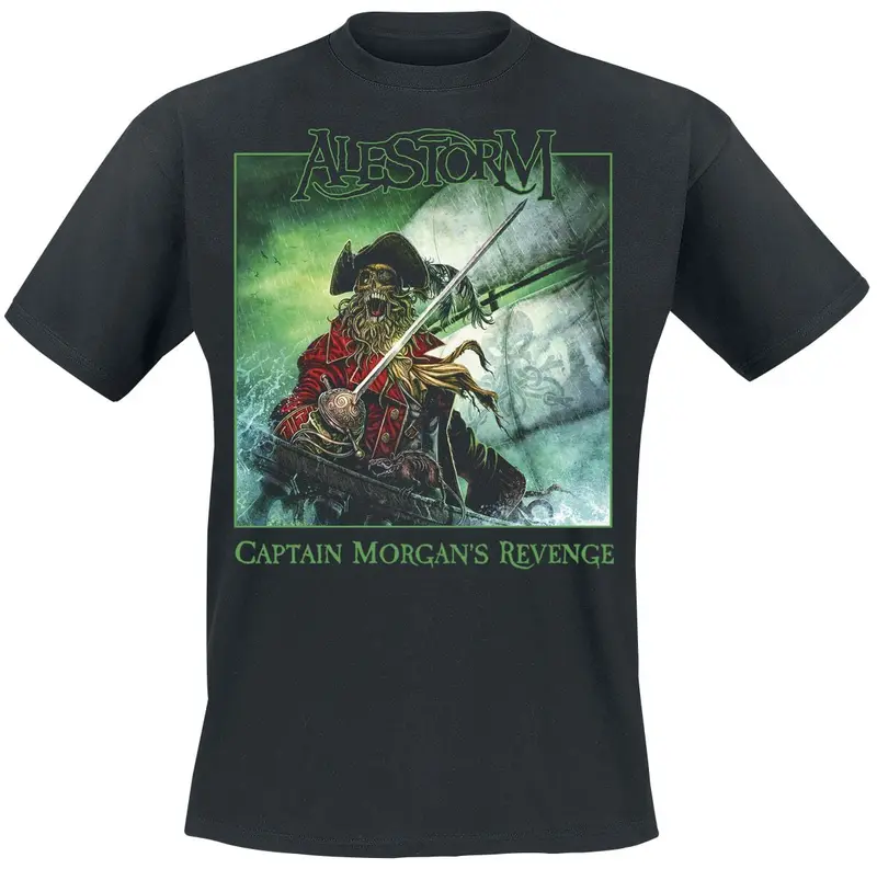 T-Shirt Manches courtes de Alestorm - Captain Morgan's revenge - S à XXL - pour Homme - noir