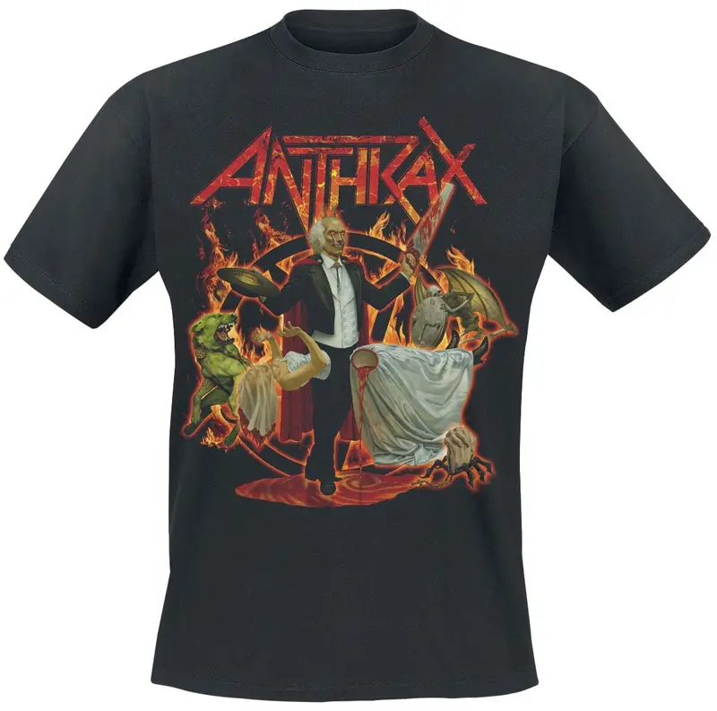 T-Shirt Manches courtes de Anthrax - Fiery Magician - S à 5XL - pour Homme - noir