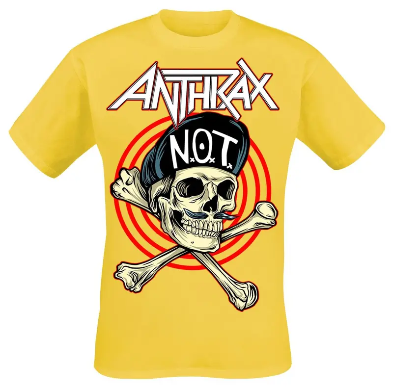 T-Shirt Manches courtes de Anthrax - Not Man - S à XXL - pour Homme - jaune