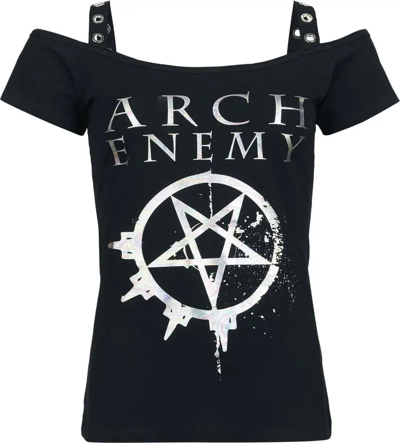 T-Shirt Manches courtes de Arch Enemy - EMP Signature Collection - S à XL - pour Femme - noir