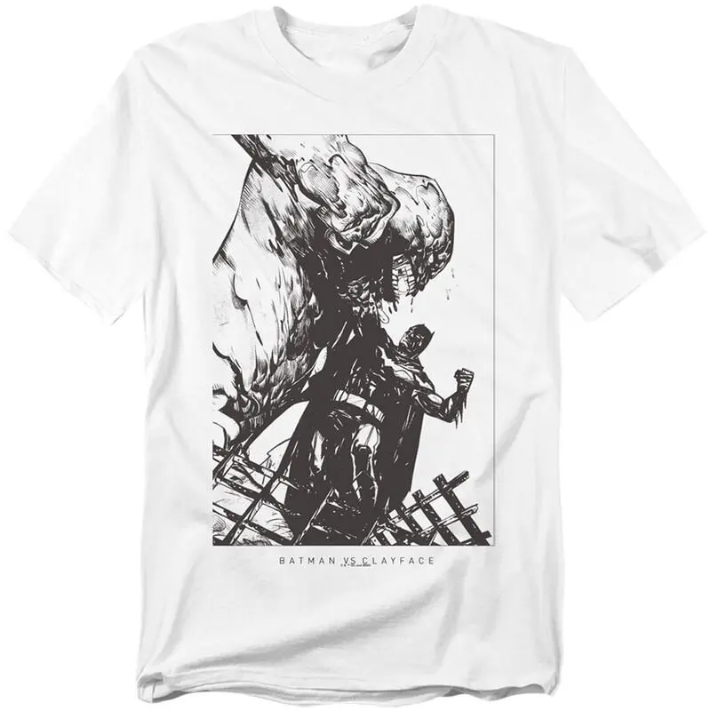 T-Shirt Manches courtes de Batman - Batman x Clayface Pulverize - M à 5XL - pour Homme - blanc
