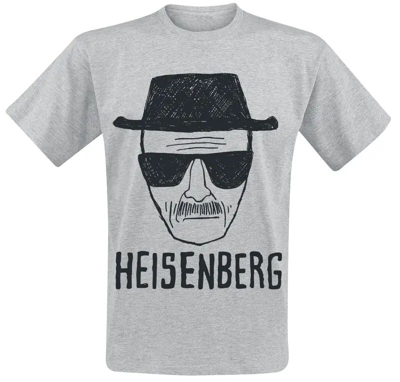 T-Shirt Manches courtes de Breaking Bad - Heisenberg - S à XXL - pour Homme - gris