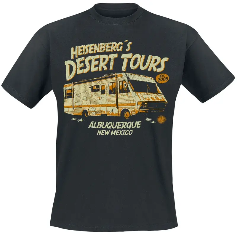 T-Shirt Manches courtes de Breaking Bad - Heisenberg`s Desert Tours - S à XXL - pour Homme - noir