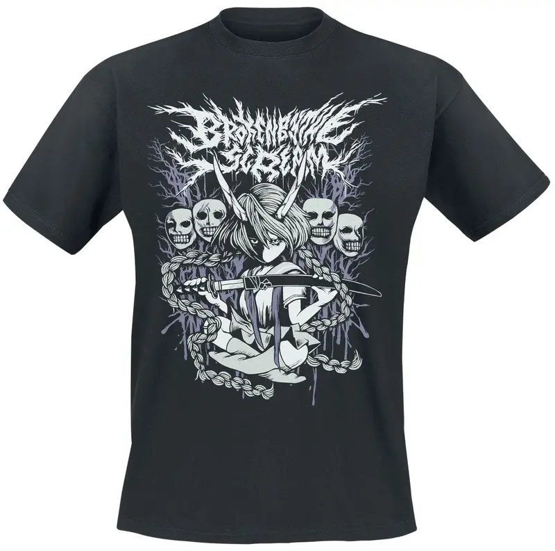 T-Shirt Manches courtes de Broken By The Scream - NNF - S à XXL - pour Homme - noir