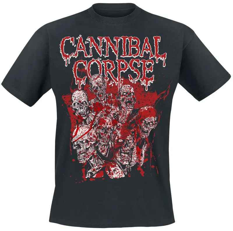 T-Shirt Manches courtes de Cannibal Corpse - Horde - S à XXL - pour Homme - noir