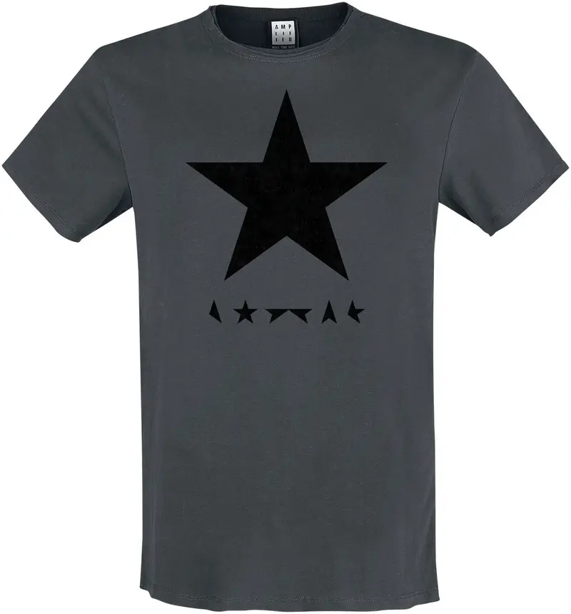 T-Shirt Manches courtes de David Bowie - Amplified Collection - Black Star - S à L - pour Homme - anthracite