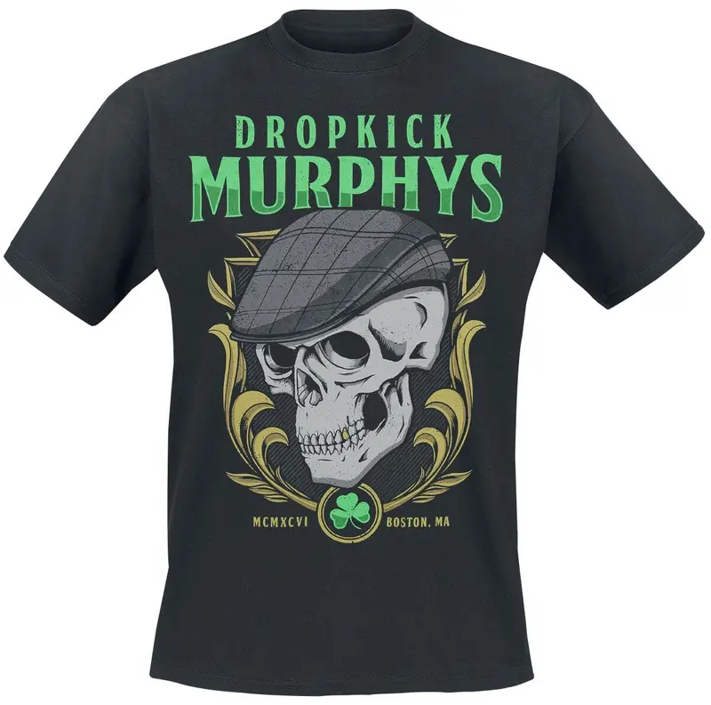 T-Shirt Manches courtes de Dropkick Murphys - Skelly Skull - M à XXL - pour Homme - noir