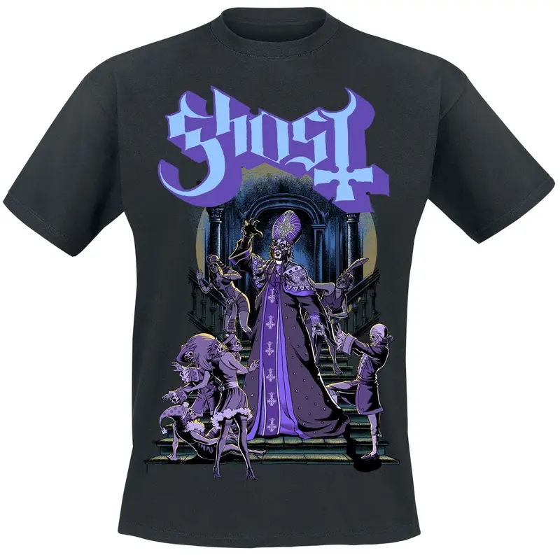 T-Shirt Manches courtes de Ghost - Masquerade - S à 5XL - pour Homme - noir