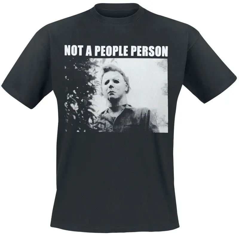 T-Shirt Manches courtes de Halloween - Not A People Person - M à XXL - pour Homme - noir