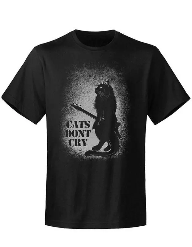 T-Shirt Manches courtes de Hysteria Ink - Cats Don't Cry - S à 5XL - pour Homme - noir