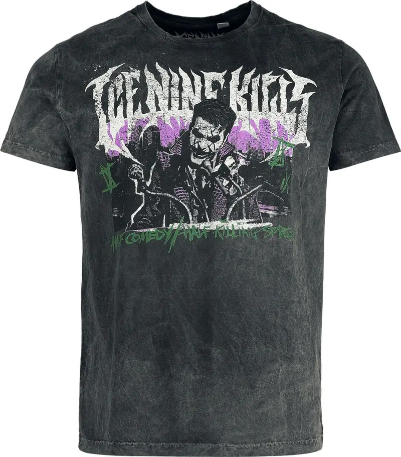 T-Shirt Manches courtes de Ice Nine Kills - Joker Clean - S à 4XL - pour Homme - gris