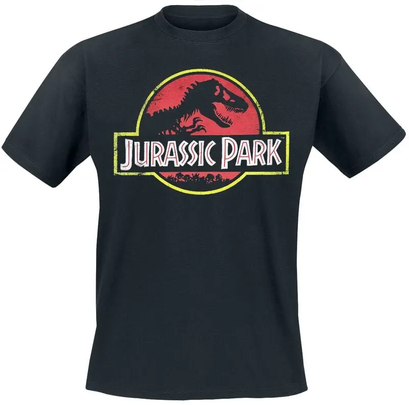 T-Shirt Manches courtes de Jurassic Park - Classic Logo - Heavyweight - S à 5XL - pour Homme - noir