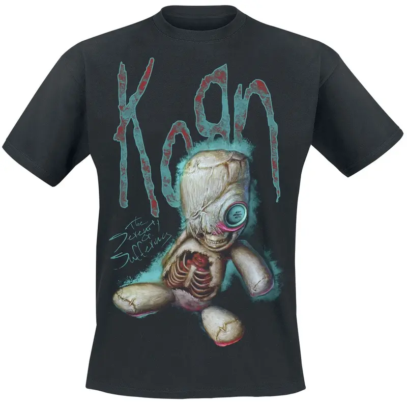 T-Shirt Manches courtes de Korn - New Doll - S à XXL - pour Unisexe - noir
