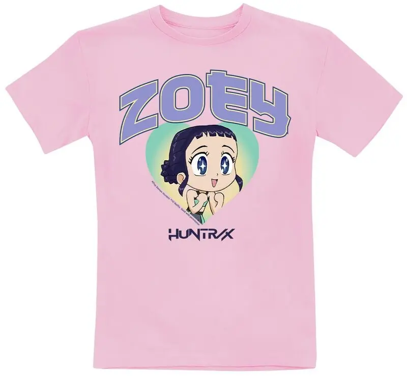 T-Shirt Manches courtes de KPop Demon Hunters - Huntrix Zoey - 104 à 152 - pour Unisexe - rose