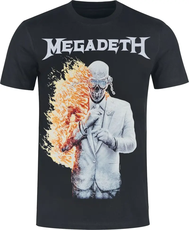 T-Shirt Manches courtes de Megadeth - Album 17 Cover - S à 5XL - pour Homme - noir