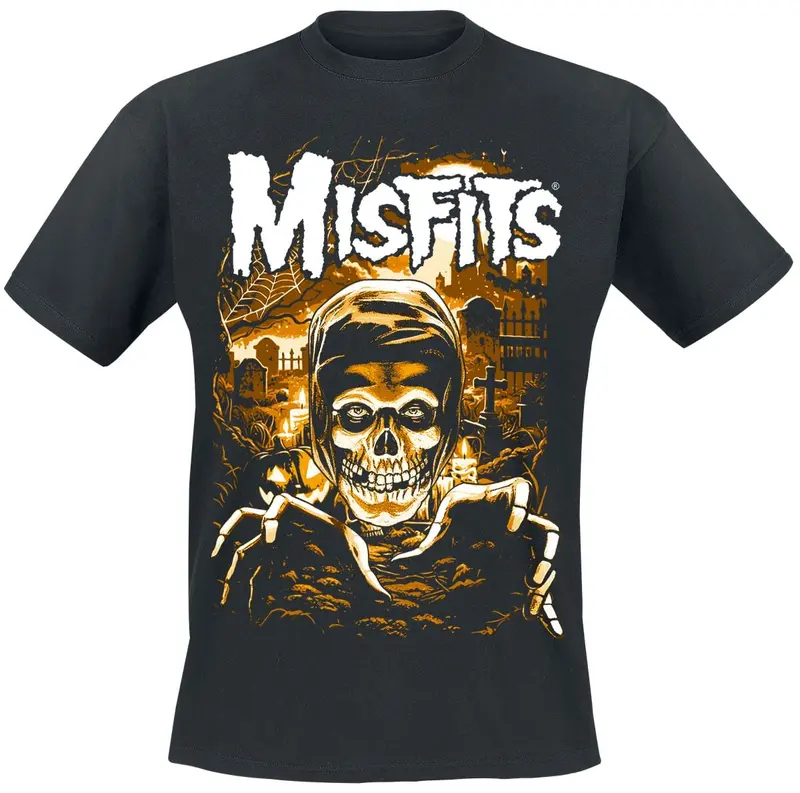 T-Shirt Manches courtes de Misfits - Fiend Graveyard - S à XXL - pour Homme - noir