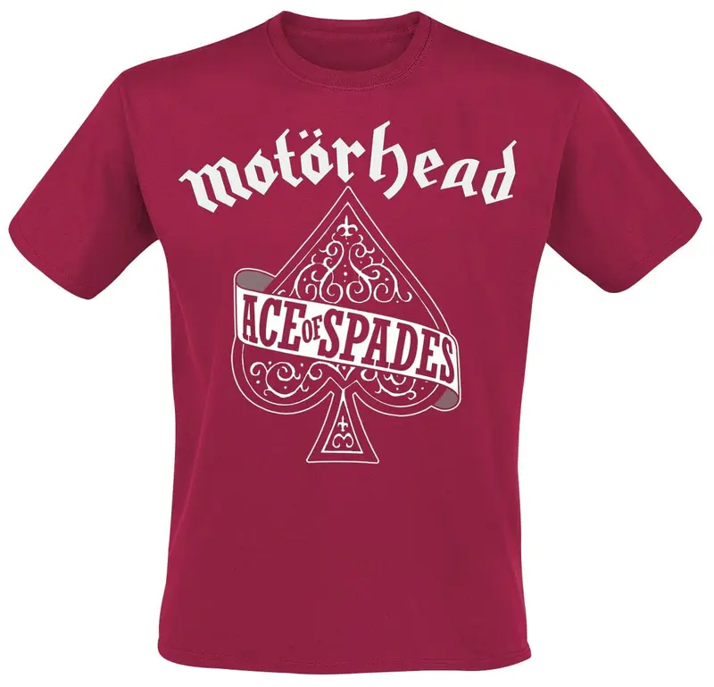 T-Shirt Manches courtes de Motörhead - Ace Of Spades - S à XXL - pour Homme - rouge