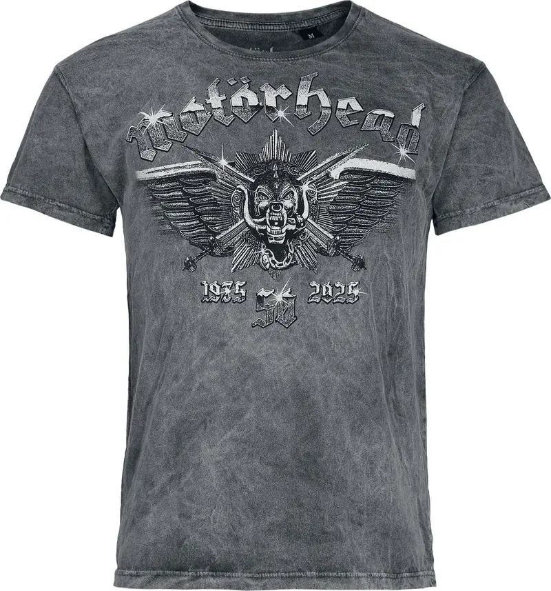 T-Shirt Manches courtes de Motörhead - Wings Badge - S à 4XL - pour Homme - gris