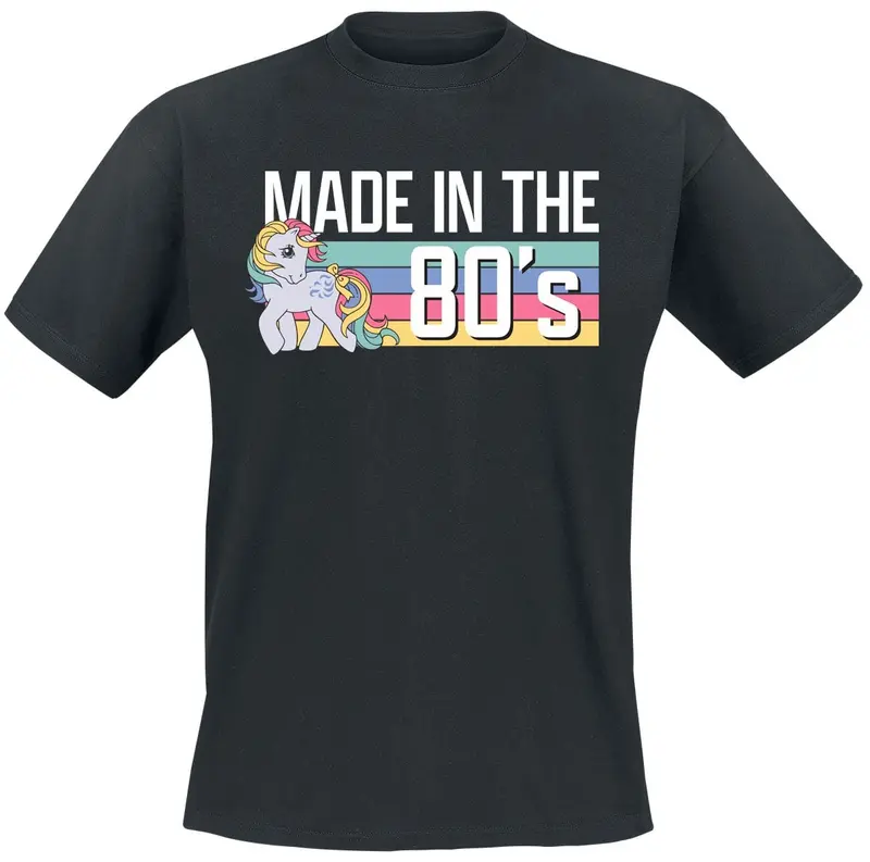 T-Shirt Manches courtes de My Little Pony - Made in the 80's - Heavyweight - S à 5XL - pour Unisexe - noir