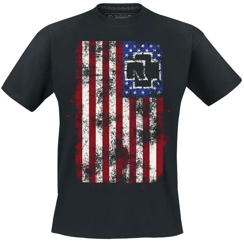 T-Shirt Manches courtes de Rammstein - Amerika - M à 3XL - pour Homme - noir