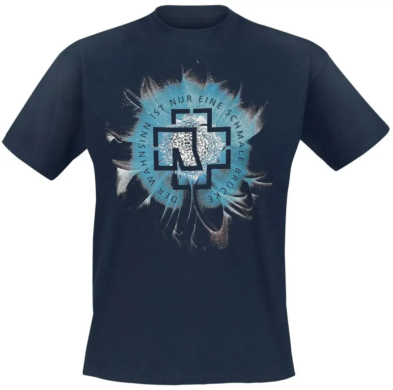 T-Shirt Manches courtes de Rammstein - Wahnsinn - S à L - pour Homme - marine