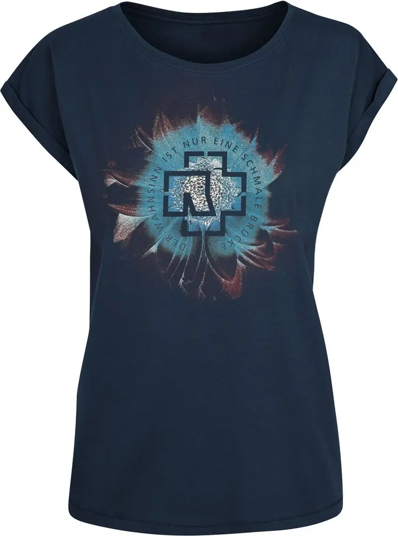 T-Shirt Manches courtes de Rammstein - Wahnsinn - XS à L - pour Femme - marine