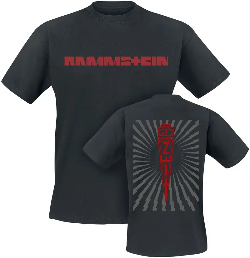 T-Shirt Manches courtes de Rammstein - Zeit - S à XXL - pour Homme - noir