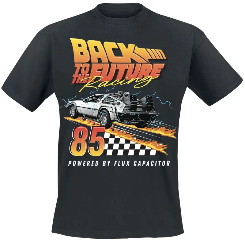 T-Shirt Manches courtes de Retour Vers Le Futur - Racing 85 - S à XXL - pour Homme - noir